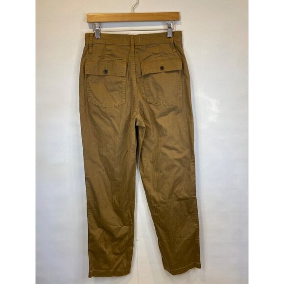 Madewell The Perfect Vintage Straight Workwear Pant Weathered Walnut Size 27 NWT - Picture 6 of 9